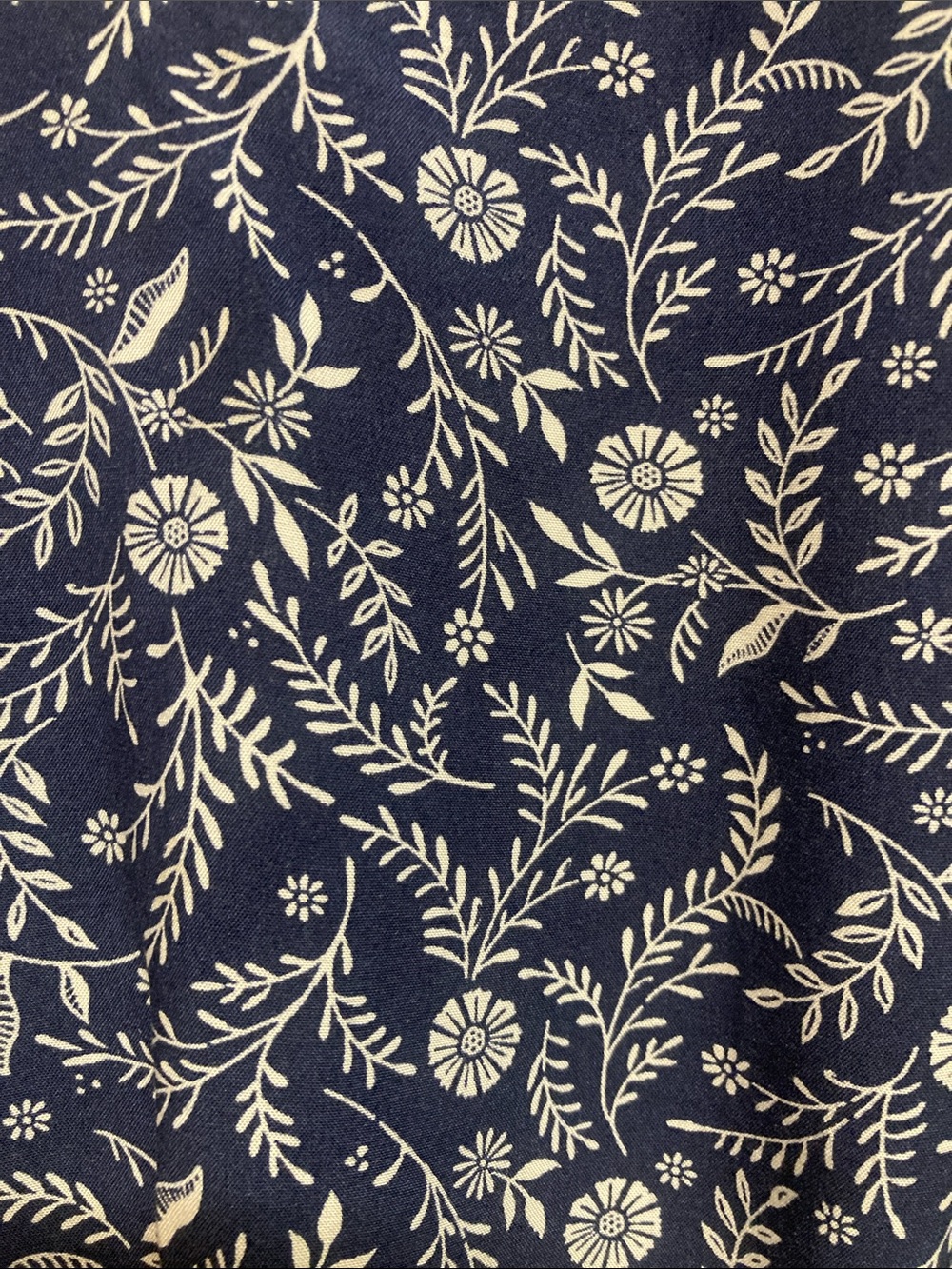 Old Navy V-neck Elastic Waist Sleeveless Dress Blue White Floral Sz L/tall - Picture 5 of 8